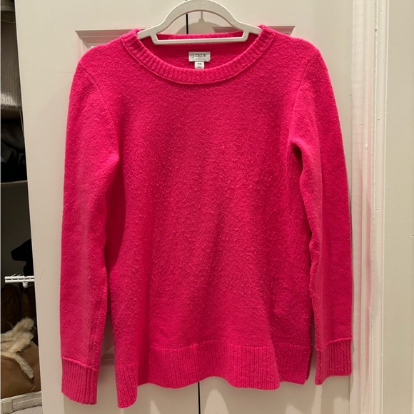 J Crew hot pink sweater!! - Picture 1 of 4